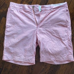 Cotton red/pink J Crew chino shorts, Sz 32